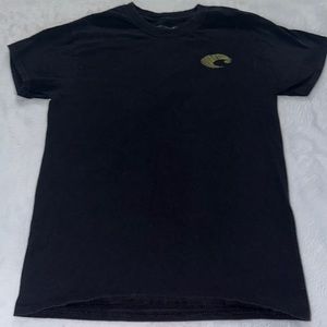 Short sleeve black costa fishing shirt.